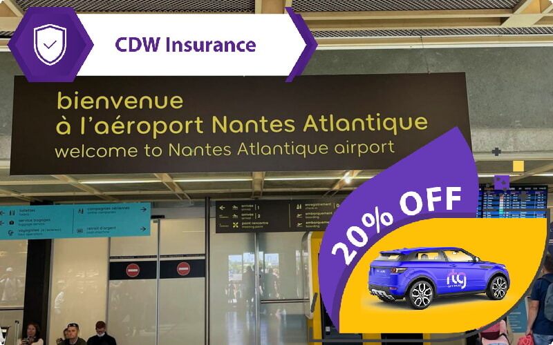 Nantes - Havaalanındaki Otoparkların Konumu