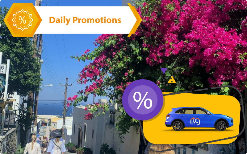 Nõuanded raha säästmiseks auto rentimiseks linnas Santorini – Fira