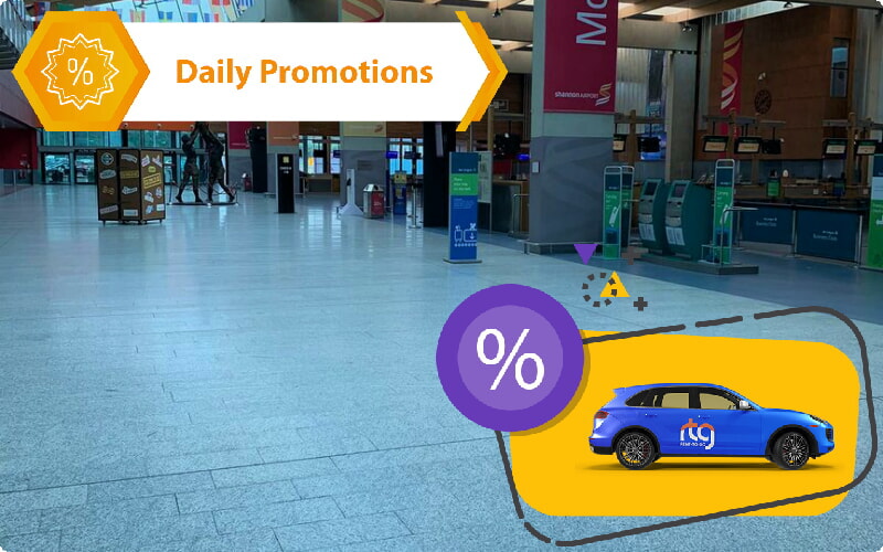 Pinigų taupymo patarimai nuomojantis automobilį Šanono oro uoste