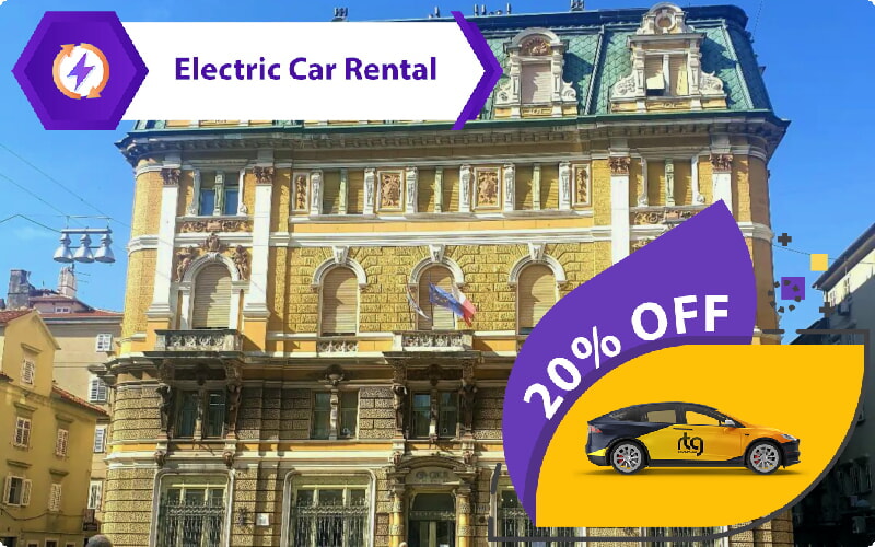 Average daily rates for renting an electric car in Rijeka