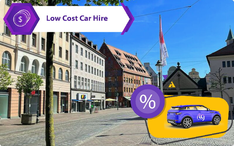 Var du kan parkera din hyrbil i Augsburg