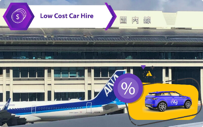 La ubicación de los aparcamientos en el aeropuerto de Okinawa (Naha)