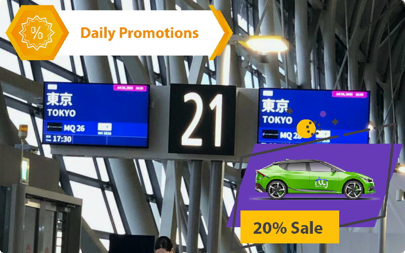 Alquiler de coches de ida en el aeropuerto de Osaka Kansai: reglas y restricciones